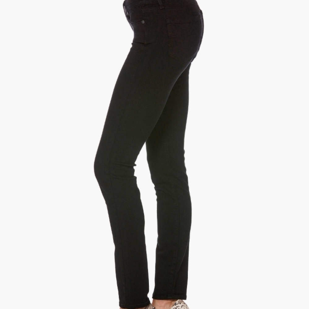PAIGE Skyline Skinny Black Shadow jeans 27 - Picture 3 of 8